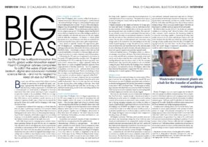 Paul O'Callaghan interview for Water Report on water innovation